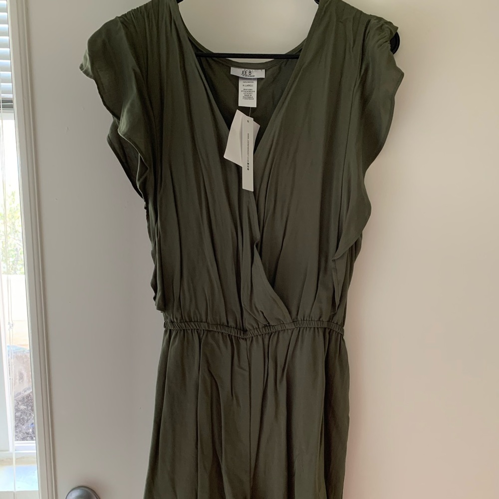 Joe B Olive Green Romper NWT